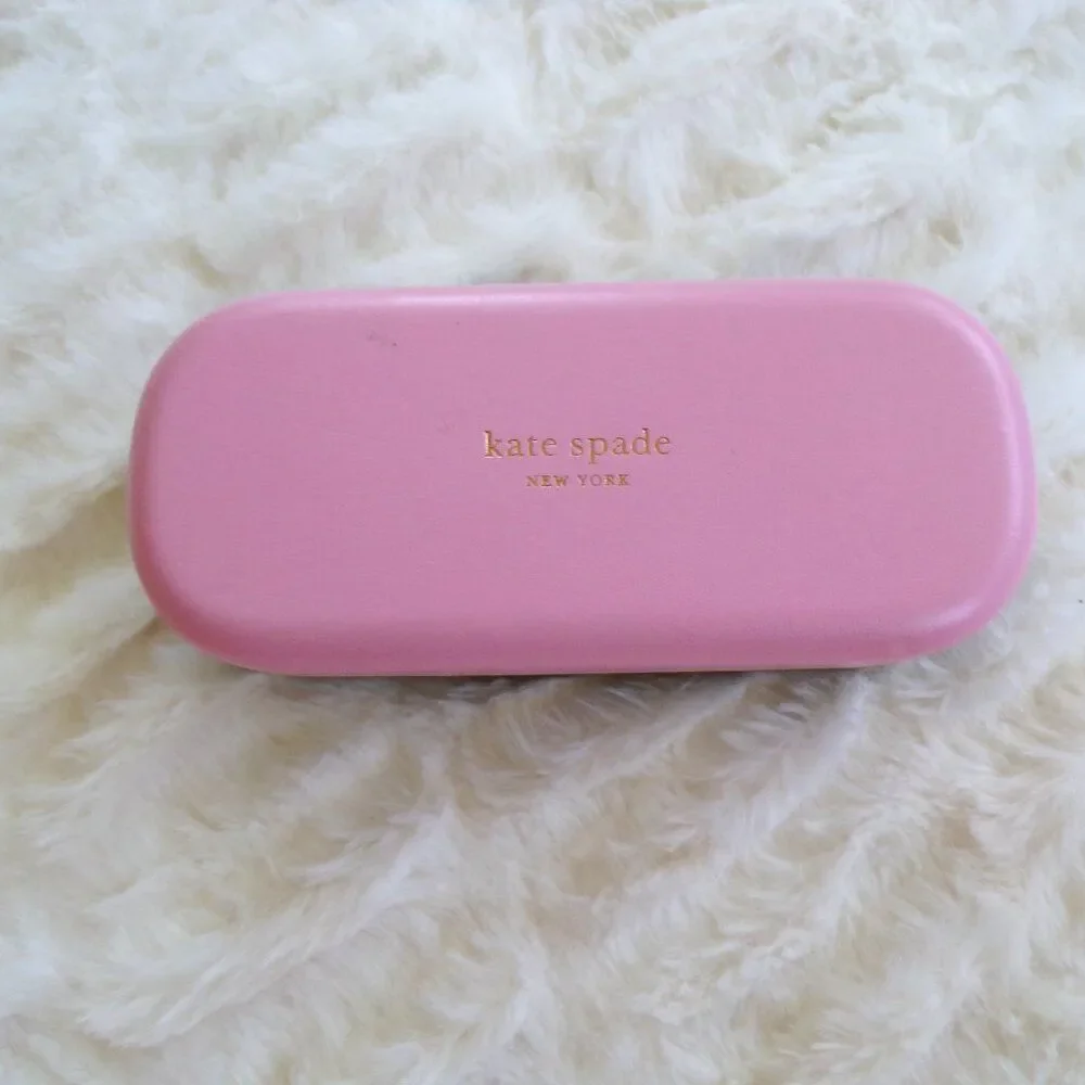 Kate spade pink and green sunglasses case